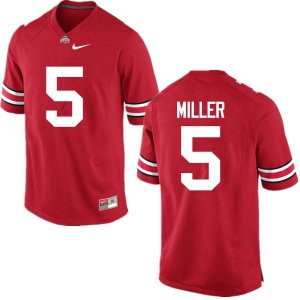 Men's Ohio State Buckeyes #5 Braxton Miller Red Nike NCAA College Football Jersey Jogging WSP5244RQ